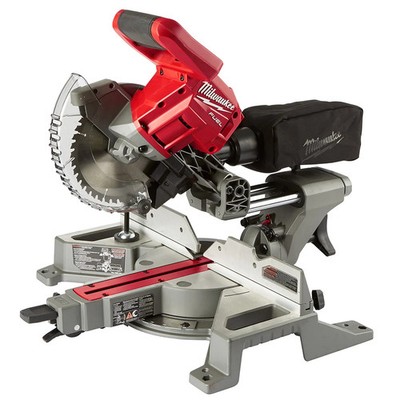 Milwaukee 2733-20 M18 FUEL 18V 7-1/4'' Dual Bevel Sliding Miter Saw - Bare Tool