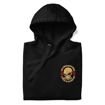 Five Finger Death Punch Small Logo Mens Officially Licensed Hoodie Black