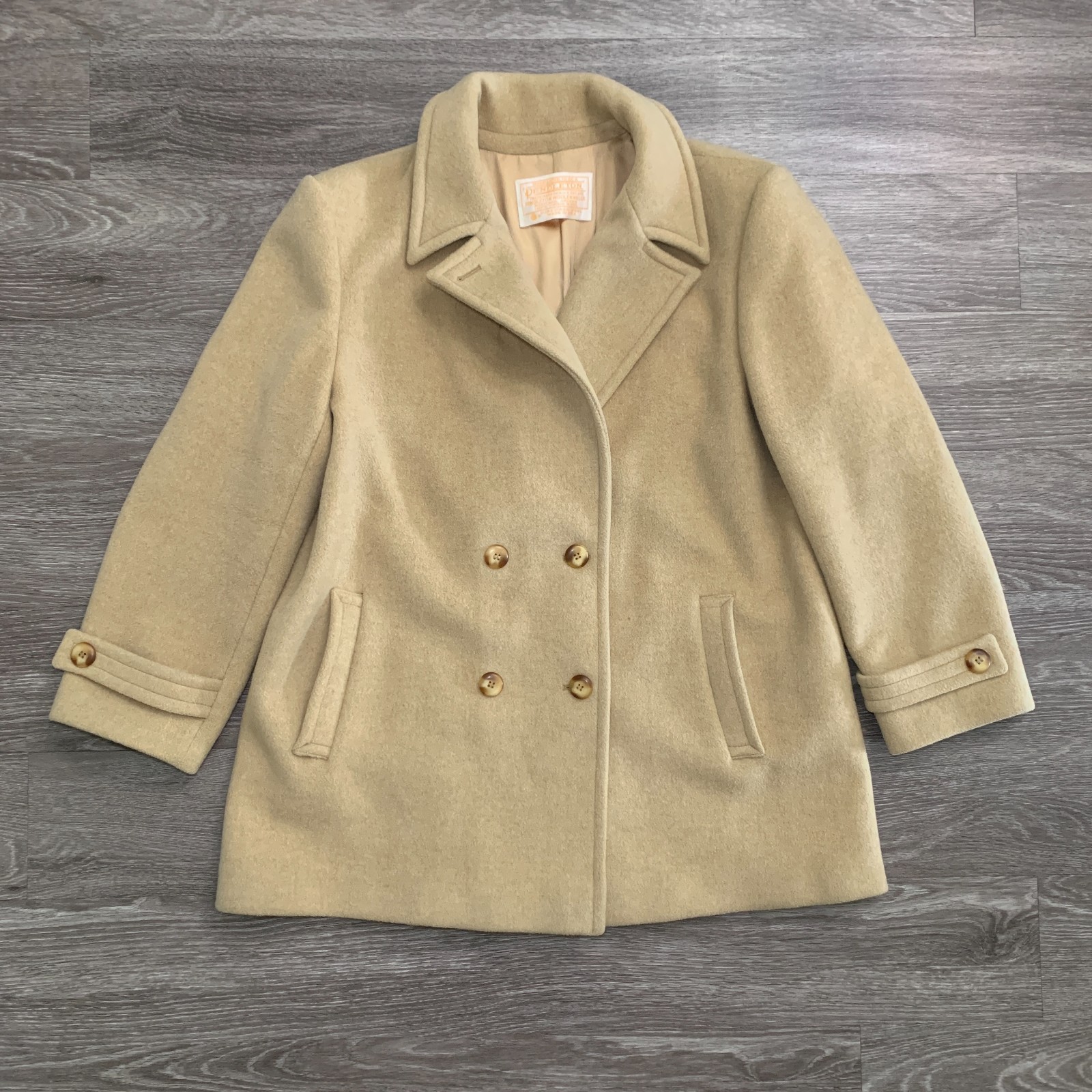 Vintage Womens Pendleton Double Breasted Brown Wo… - image 1