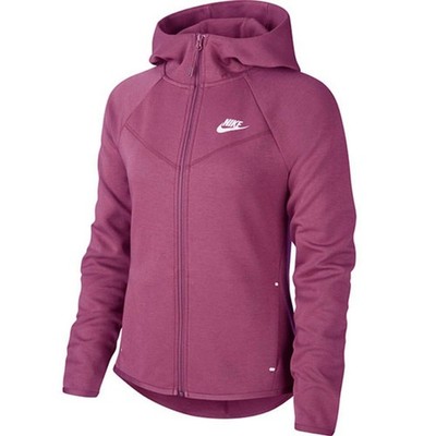 Nike Womens Tech Fleece Full Zip Windrunner Jacket Jacke BV3455 528 Lila XS