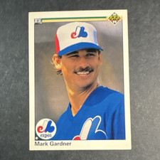 Upper Deck - 1990 Mark Gardner Montreal Expos #743 Rookie Base Set Card. rookie card picture