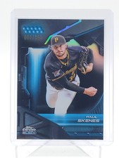 PAUL SKENES 2025 TOPPS CHROME BLACK BLUE REFRACTOR /150 #35 PIRATES Q4290
