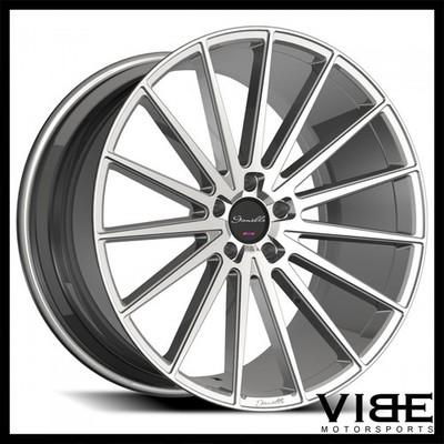 24'' GIANELLE VERDI SILVER CONCAVE WHEELS RIMS FITS CHRYSLER 300 300C 300S 300M
