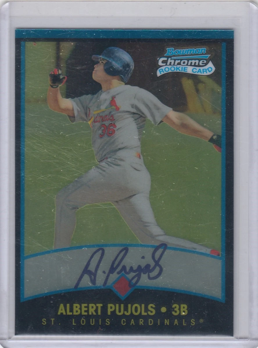 Bowman Albert Pujols Rookie Baseball Sports Trading Cards