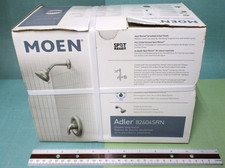 MOEN Adler Spot Resistant Brushed Nickel Shower Head Handle  Valve 82604SRN