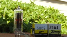 35W4 & 50C5-NOS/NIB AA5-Zenith Tubes-Tested-Factory Fresh-Ships Free in the US