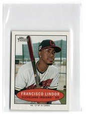2020 Topps Heritage 1971 Bazooka Numbered Test Francisco Lindor #12 Indians Mini