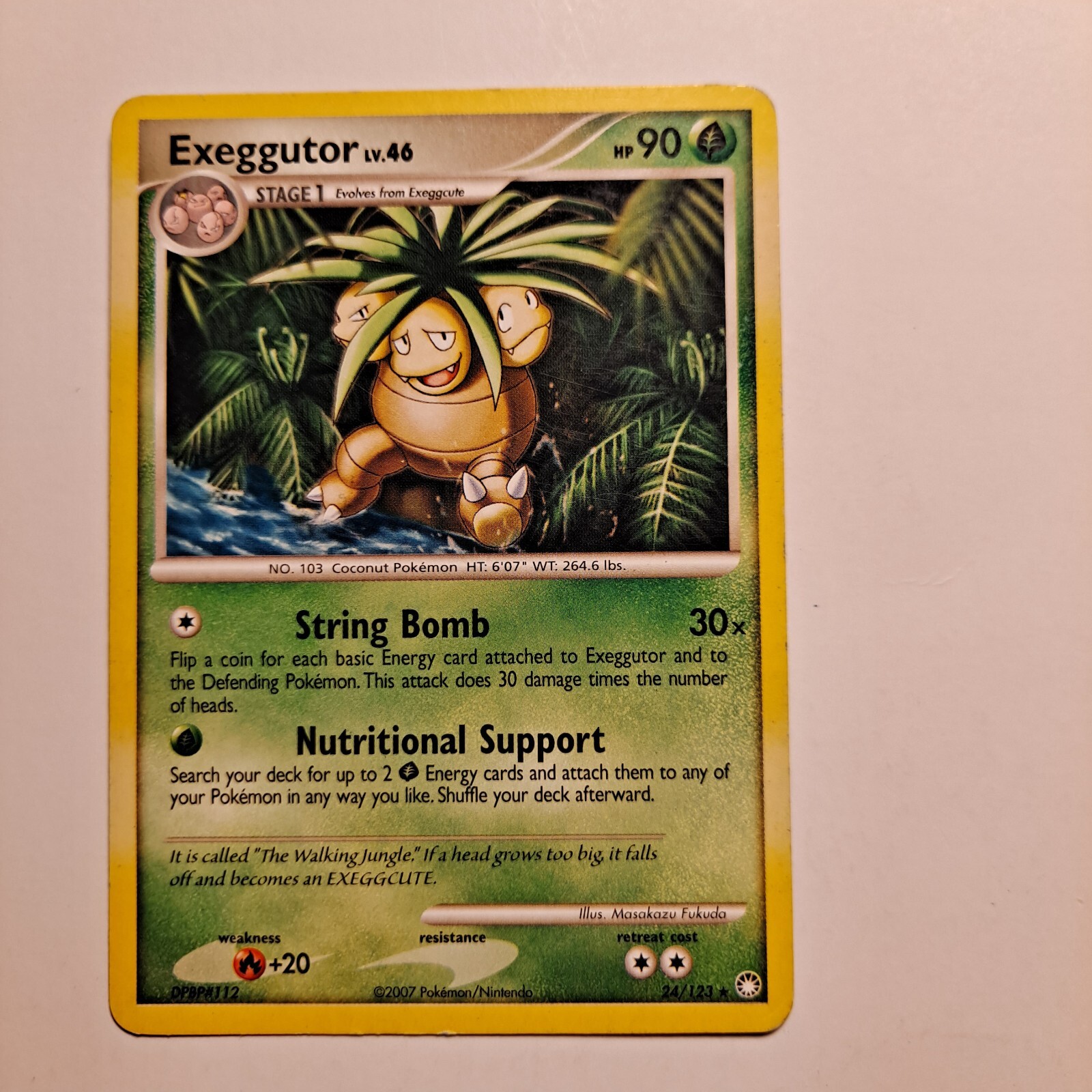 Exeggutor Pokemon Card Lv 46 Hp 90 2007 24/123
