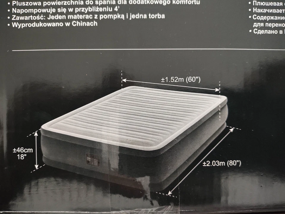 Colchão de ar duplo com 2 travesseiros de pelúcia – cama de explosão para 2 adultos - Imagem 2 de 4