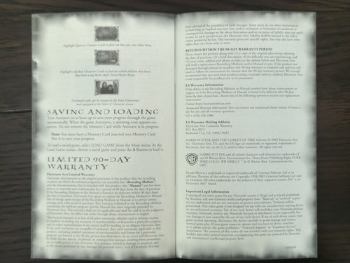 Harry Potter und der Feuerkelch: Nur Booklet (Nintendo, GameCube) Original - Bild 6 von 6