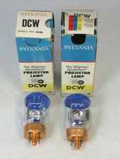 2 Used Sylvania DCW Projector Projection Lamps Light Bulb 150W 24V