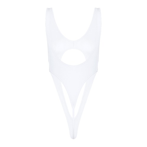 Women Sexy Ultra Thin Hollow Out High Cut Thong Leotard Bodysuit Teddy Lingerie - Picture 14 of 83