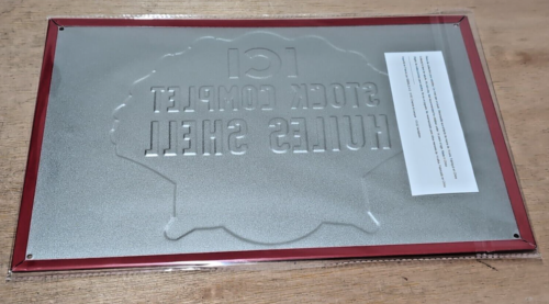 Stock Complet Huiles Shell Petrol Oil Fuels French Embossed tin sign 20 x 30cm - Foto 3 di 4
