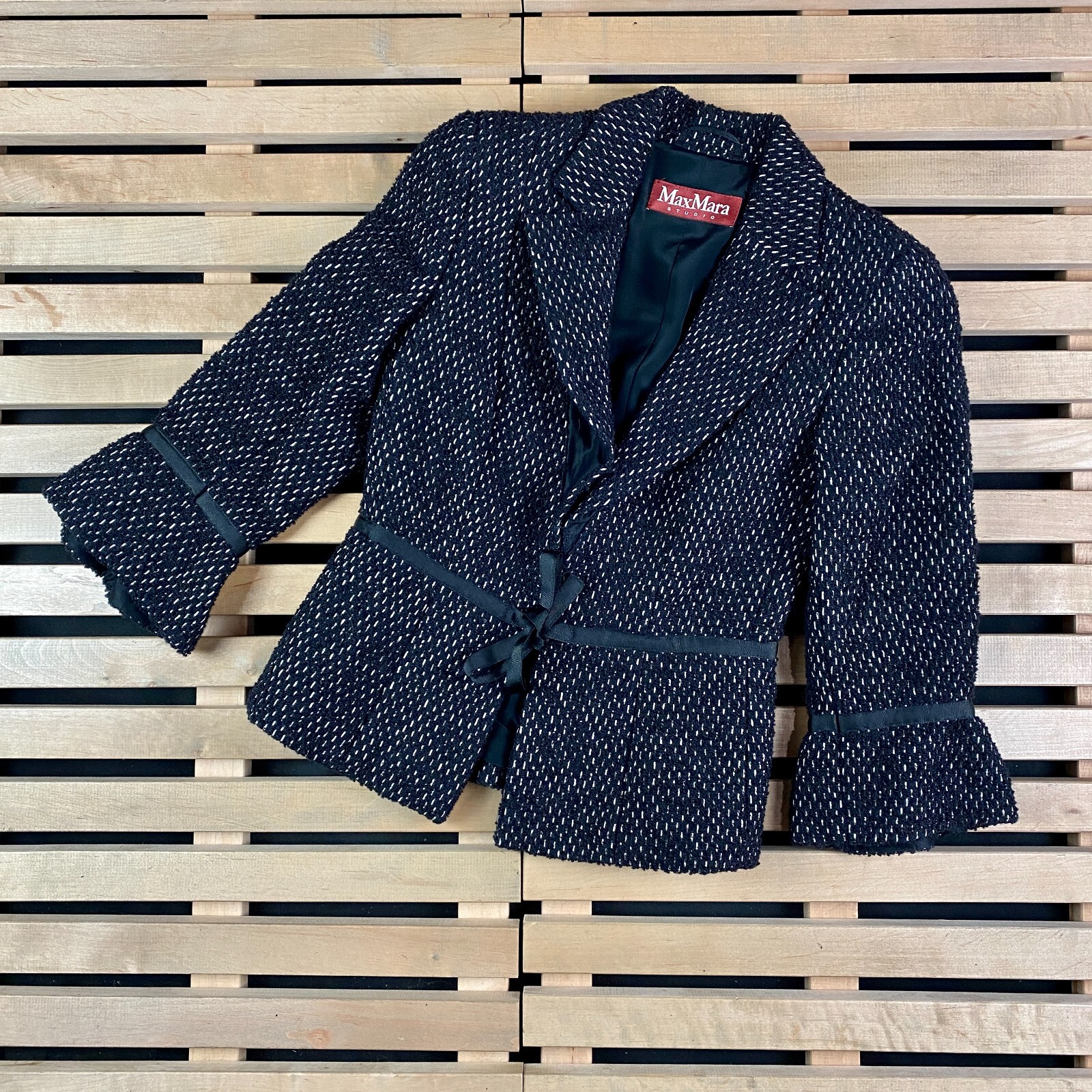 Womens Blazer Basic Jacket Max Mara Studio Size U… - image 1