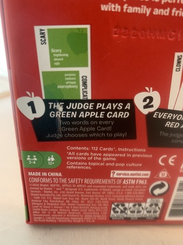 Juego de cartas Apples to Apples Express de Mattel (NUEVO) - Imagen 5 de 9