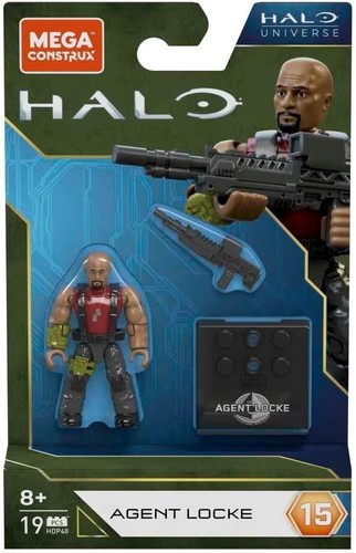 NEW 2022 Mega Construx Halo Universe Series 15 AGENT LOCKE Heroes Action Figure - Picture 2 of 2