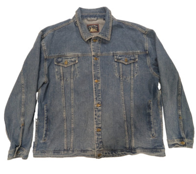 Vintage Canyon Ridge Jean Jacket Men's Size 3XL Trucker 90's  Heavyweight