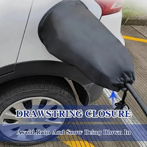 Electric Vehicle Charging Cover EV Waterproof Car Charger Port Magnet Rain Cover - Picture 3 of 13