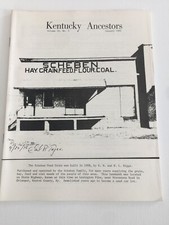 1981 Kentucky Ancestors Genealogical Quarterly Historical Society Jan Vol 16 No3