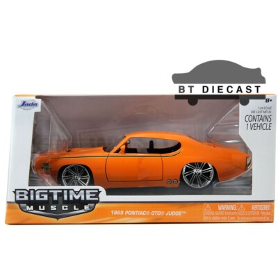 JADA BIGTIME MUSCLE 1969 PONTIAC GTO JUDGE 1/24 DIECAST MODEL CAR