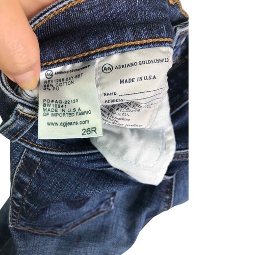 AG Adriano Goldschmied Women's Legging Super Skinny Fit Blue Jeans Mid Rise 26 - Picture 10 of 11