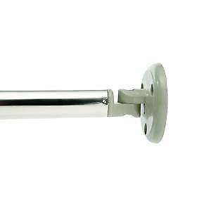 Croydex Curved Shower Curtain Rod, Grey Brackets, Extendable 115-183cm - Picture 4 of 4