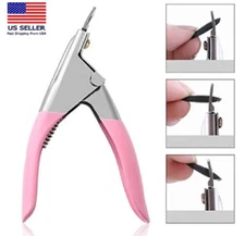 Acrylic Nail Clipper – U-Edge False Nail Cutter Scissor Tool for Tips Manicure