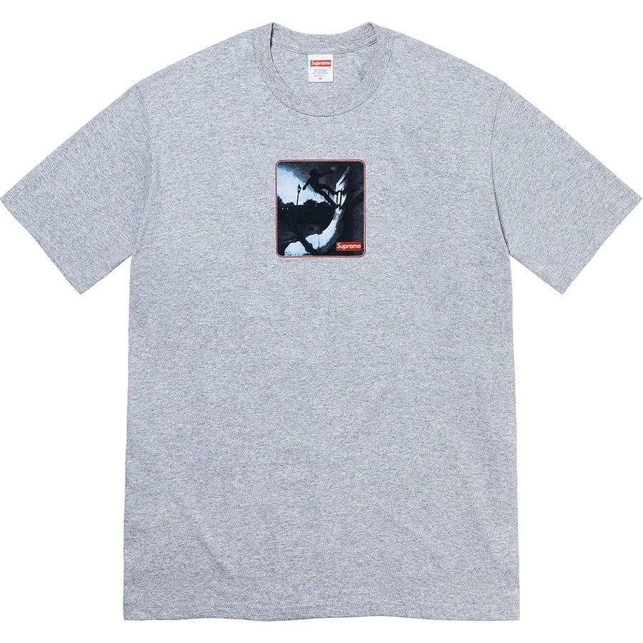 Supreme 21FW Shadow Tee Heather Grey Size S in Hand