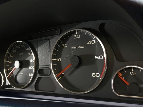 For Peugeot 306 1997-2002 Gauge Trim Dial Dash Rings Polished Alumnum 4pcs - Picture 3 of 4