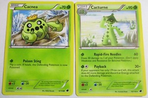 Cacnea 9/116 & Cacturne 10/116 B&W Plasma Freeze 2 Pokemon Card