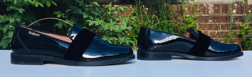 Russell & Bromley Loafers BLACK Patent Leather With Velvet Band (Eu 39) UK 6 VGC - Picture 9 of 24