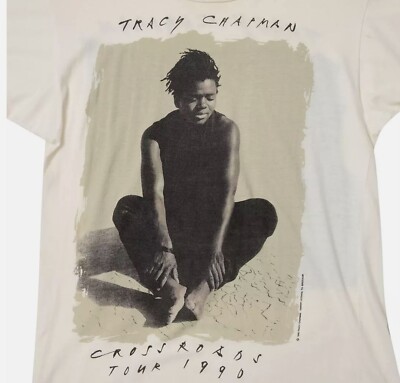 90s Tracy Chapman Crossroads Short Sleeve Cotton White All Size