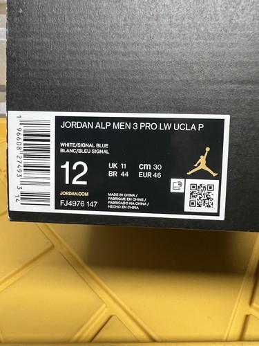 Nike Jordan Alpha Menace Pro UCLA Football Cleats PE FJ4976-147 Mens 12 No Lid - Picture 7 of 7