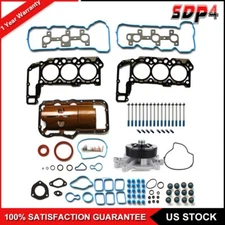 Fits 2005-2009 Dodge Ram 1500 3.7L 226CID V6 Full Gasket Set Bolts Water Pump