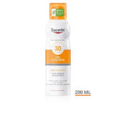 EUCERIN OIL CONTROL DRY TOUCH 30 GRAPE BODY SUN SPRAY CLEAR
