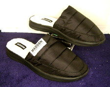 Steve Madden Tisane Black Slippers Faux Fur Lining New Never Worn Men's Size 8