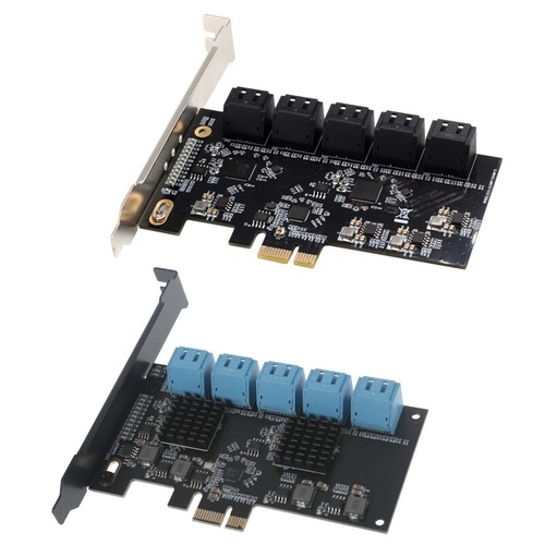 PCIe Card 10 Port Controller Expansion Card with Low Profile Bracket - Afbeelding 3 van 7