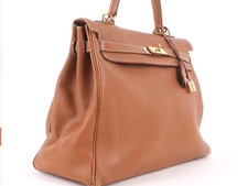 Must have Hermes Paris Kelly 35 Hand Bag ,Kamel  Farbe
