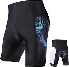 Fahrradunterhose Herren Fahrradhose 4D Gel Sitzpolster Radlerhose Radunterhose L