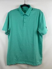 ADIDAS GOLF Men's ULTIMATE 365 Heather Short Sleeve Polo Acid Mint Sz M NWT