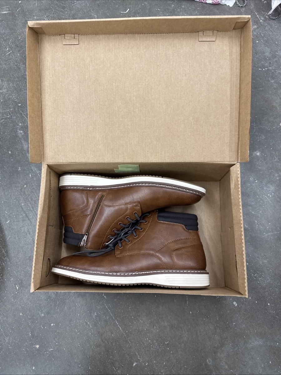 Steve Madden mens P-Jelen short lace up chukka boots cognac 8.5 Steve Madden “P-Jelen” Men main image 2