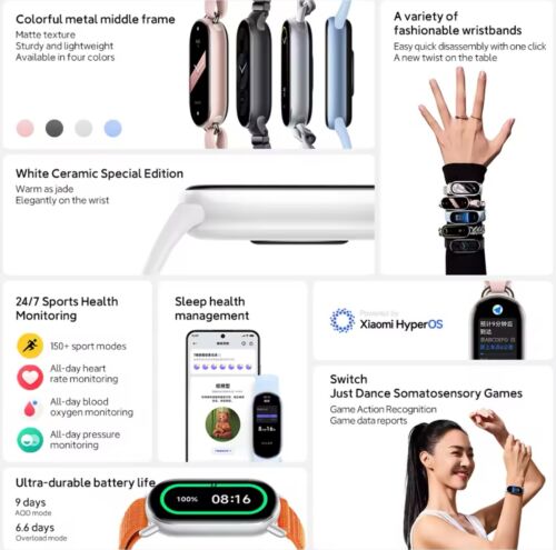 Xiaomi Mi Smart Band 9 Smart Watch 1.62" AMOLED Display (Global Version) NEW - Picture 2 of 9