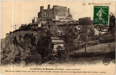 Old postcard AK Le Chateau de Bouzois (11th century) - Western Look - Built on One (585547)