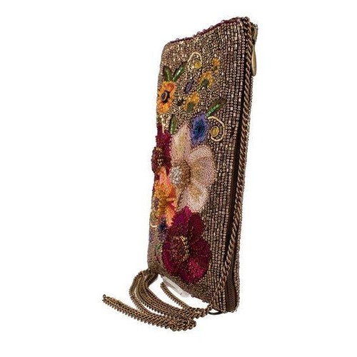 Mary Frances Budding Romance Beaded Crossbody Small Purse Phone Evening Bag - Picture 4 of 6