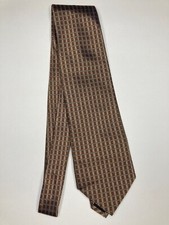 Caliborne Mens Formal Necktie 58"Lx4"W Brown / Gold Neck Tie