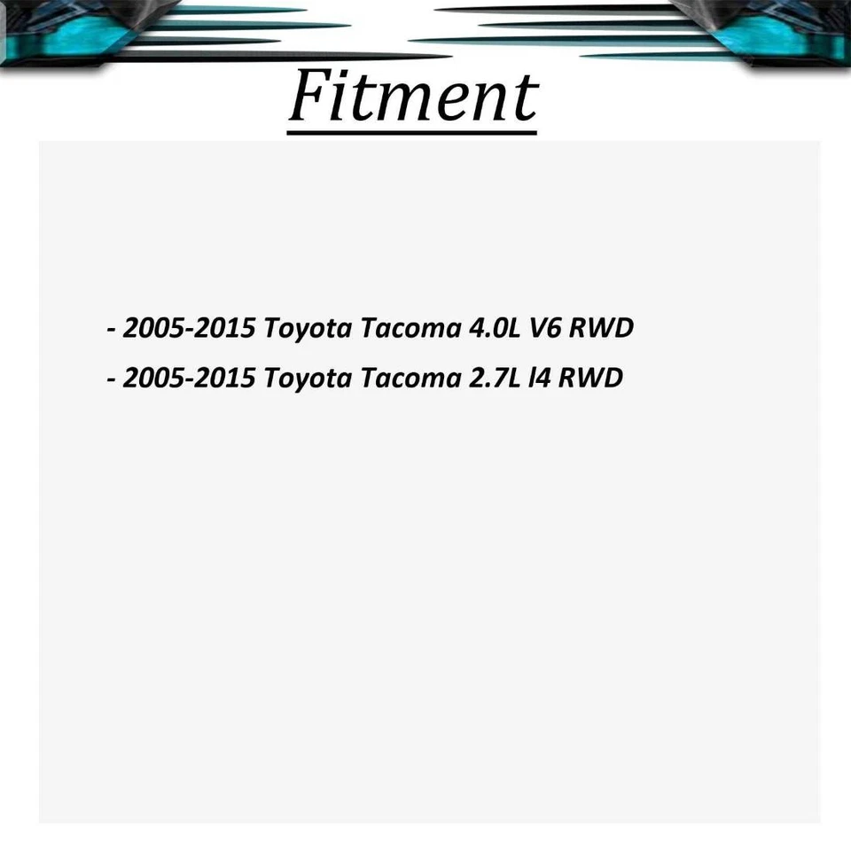 Kit de pinza de freno delantera para Toyota Tacoma 4,0 L tracción trasera 2005-2015 Foto 2 de 3