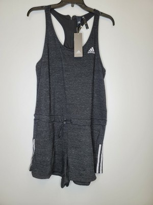 Adidas NWT Womens Sport 2 Street Racer back Romper sz Medium Gray MSRP $60  | eBay