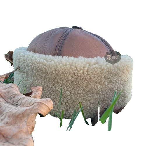 Peruvian Alpaca Fur Hat Brown Fluffy Bucket STyle Handmade  display picture 1
