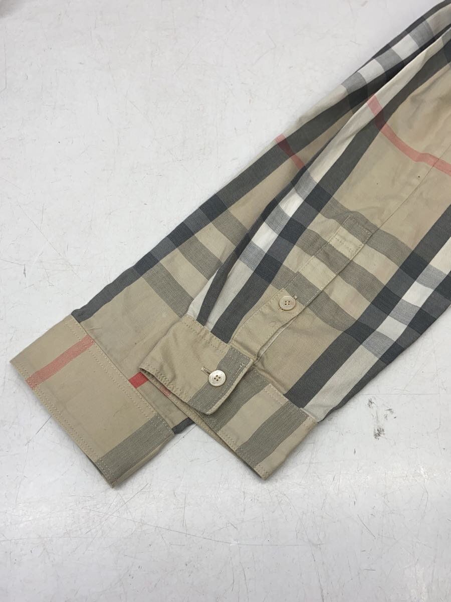 BURBERRY LONDON long sleeve shirt 48 cotton Beige check Used BURBERRY LONDON long sleeve shirt 48 cotton Beige check Used