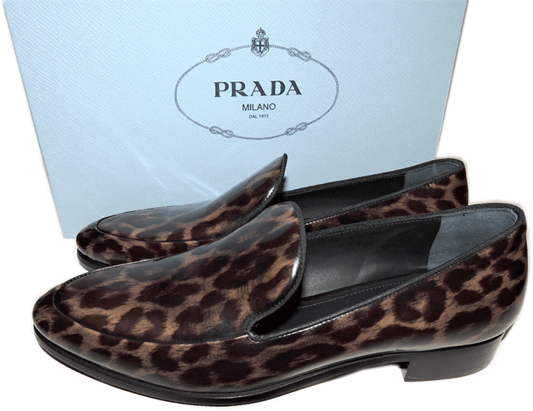 675 Bomba de Prada Charol Estampado De Leopardo Flat Mocasines Mocasín Zapato De 36 - 5.5 675 Bomba de Prada Charol Estampado De Leopardo Flat Mocasines Mocasín Zapato De 36 - 5.5 para barato